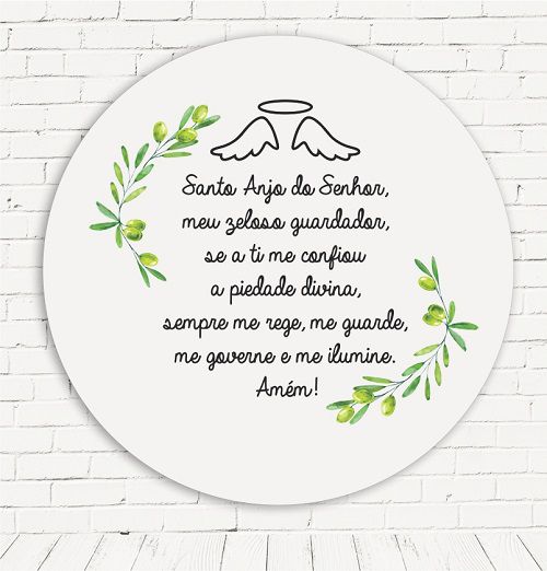 Painel Festa Redondo Sublimado Batizado C/elástico