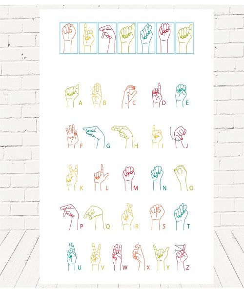 Painel Retangular Decorativo Para Festa Libras