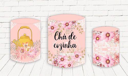 Trio De Capas P/ Cilindros Sublimado Chá Cozinha Veste Fácil