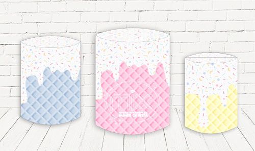 Trio De Capas P/ Cilindros Sublimado Doces Veste Fácil