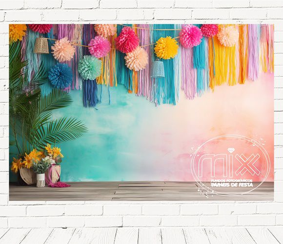 Fundo Fotográfico Em Tecido Cenario Carnaval