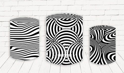Trio De Capas P/ Cilindros Sublimado Psicodelico Veste Fácil