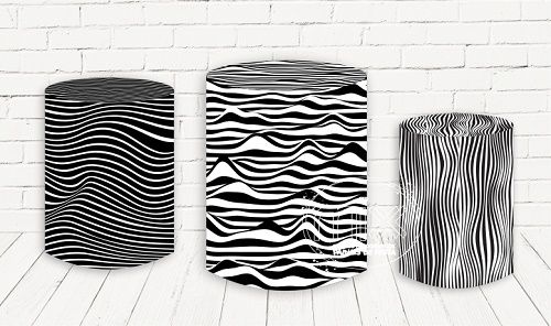 Trio De Capas P/ Cilindros Sublimado Psicodelico Veste Fácil