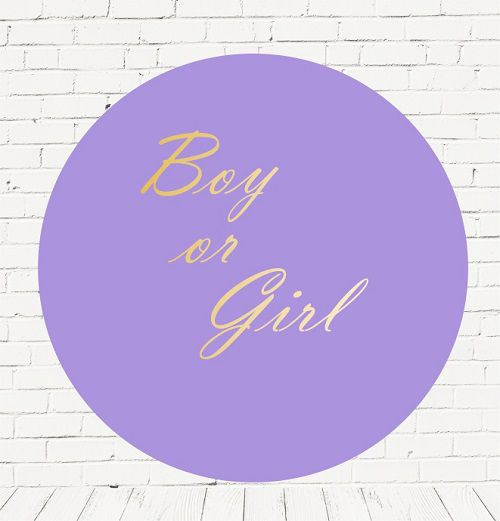 Painel Festa Redondo Sublimado Chá revelação C/elástico