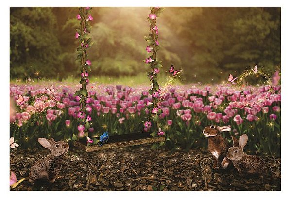 Fundo Fotográfico Cenário Floral