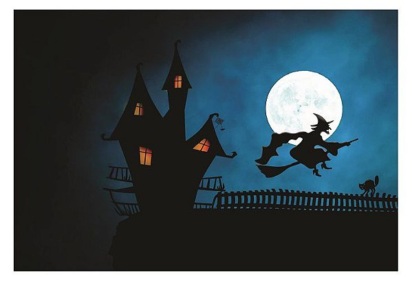 Fundo Fotográfico Em Tecido Cenario Halloween