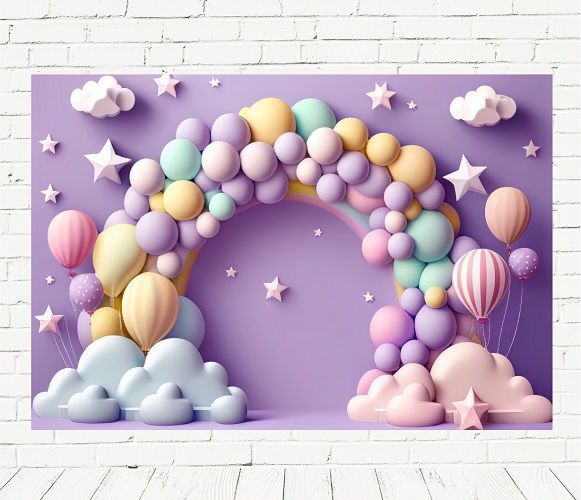Fundo Fotográfico Cenário Balão infantil