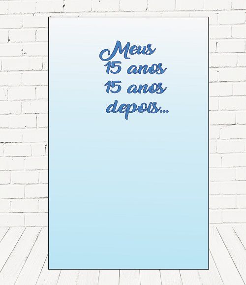 Painel Retangular Decorativo Para Festa 15 Anos