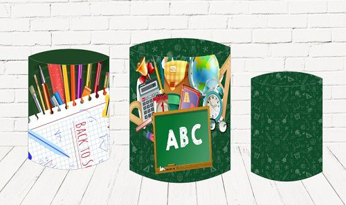 Trio De Capas P/ Cilindros Sublimado Abc, Formatura Veste Fácil