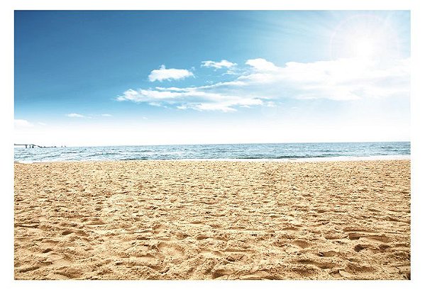 Fundo Fotográfico Em Tecido Cenario Verão, Praia