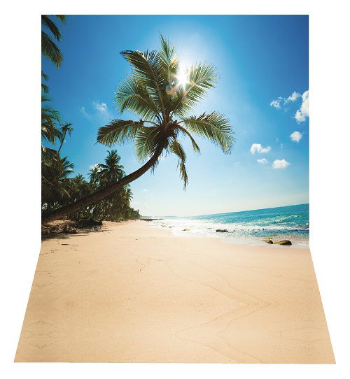 Fundo Fotográfico Em Tecido Cenário Praia, Verão Newborn