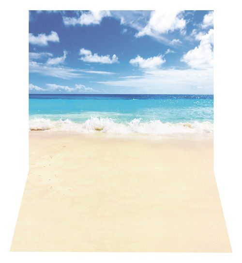 Fundo Fotográfico Em Tecido Cenário Praia, Verão Newborn