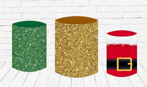 Trio De Capas P/ Cilindros Sublimado Natal Veste Fácil
