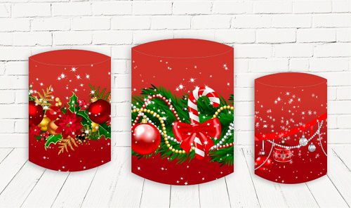 Trio De Capas P/ Cilindros Sublimado Natal Veste Fácil