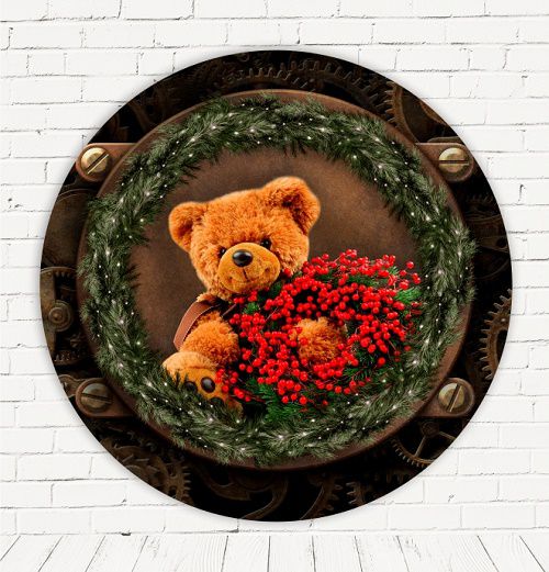 Painel Festa Redondo Sublimado Natal C/elástico