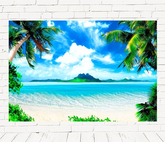 Fundo Fotográfico Em Tecido Cenario Verão,Praia