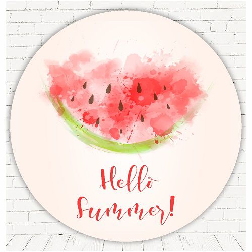 Painel Festa Redondo Sublimado Verão C/elástico