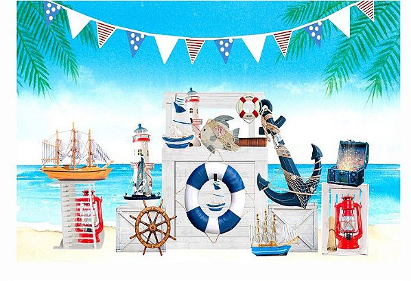 Fundo Fotográfico Em Tecido Cenario Verão