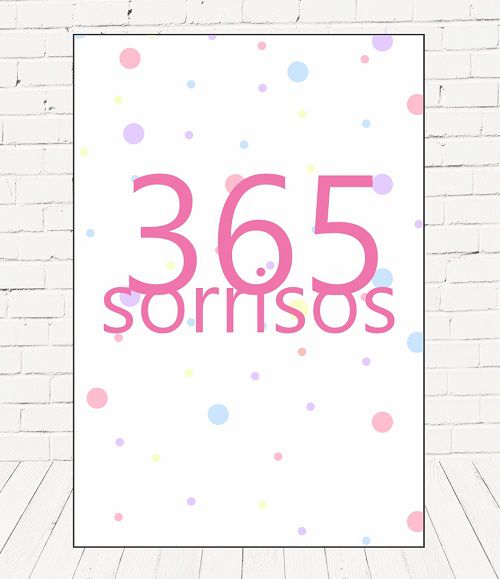 Painel Retangular Decorativo Para Festa 365 Sorrisos