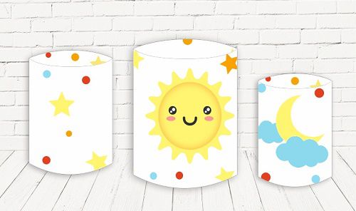 Trio De Capas P/ Cilindros Sublimado 365 Sorrisos Veste Fácil