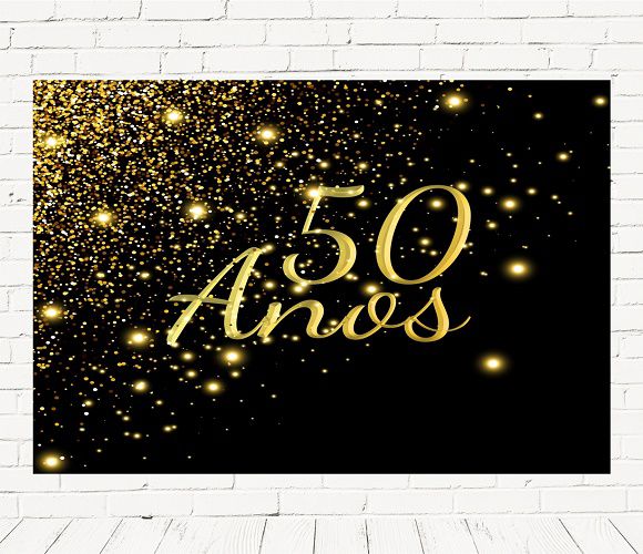 Fundo Fotográfico Em Tecido Cenario 50 Anos