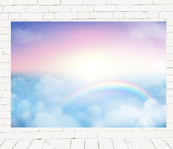 Fundo Fotográfico Em Tecido Cenário Arco Iris