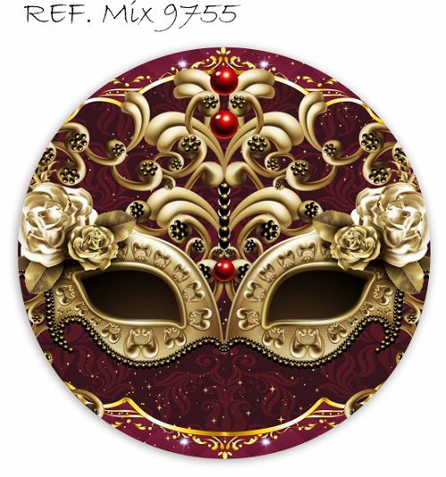 Painel Festa Redondo Sublimado Carnaval C/elástico