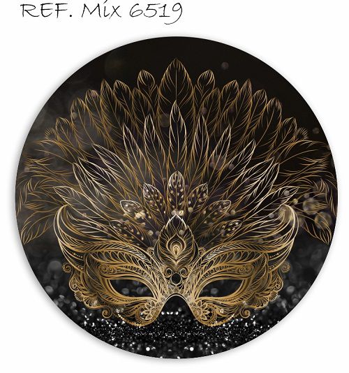 Painel Festa Redondo Sublimado Carnaval C/elástico