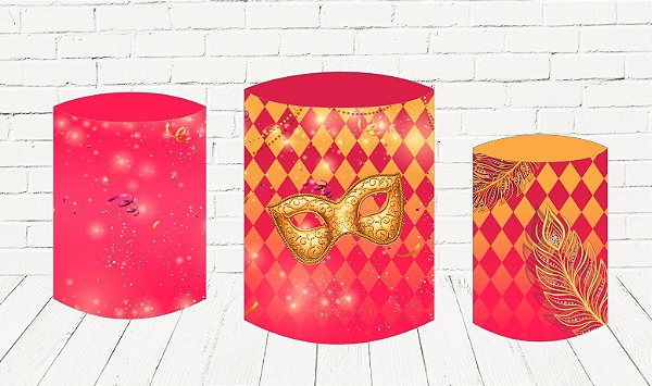 Trio De Capas P/ Cilindros Sublimado Carnaval Veste Fácil