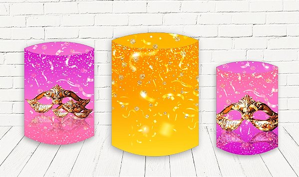 Trio De Capas P/ Cilindros Sublimado Carnaval Veste Fácil