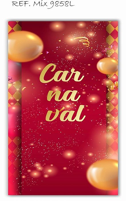 Painel Retangular Decorativo Para Festa Carnaval