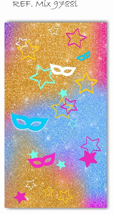 Painel Retangular Decorativo Para Festa Carnaval