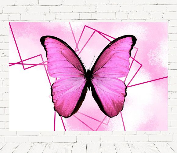 Fundo Fotográfico Em Tecido Cenário Borboleta