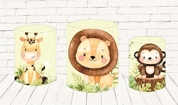 Trio De Capas P/ Cilindros Sublimado Safari Veste Fácil