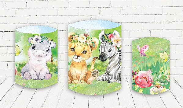 Trio De Capas P/ Cilindros Sublimado Safari Veste Fácil