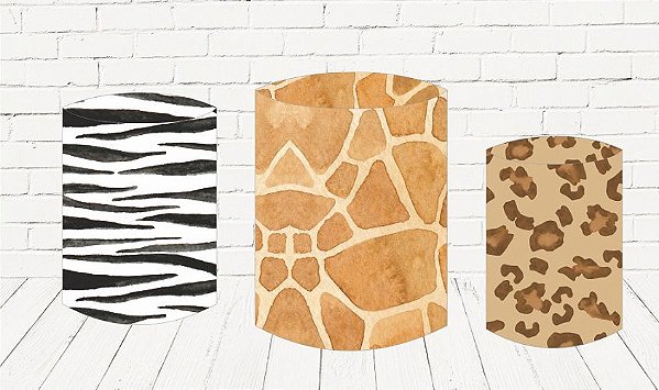 Trio De Capas P/ Cilindros Sublimado Safari Veste Fácil