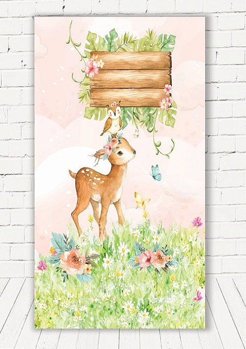 Painel Retangular Decorativo Para Festa Safari