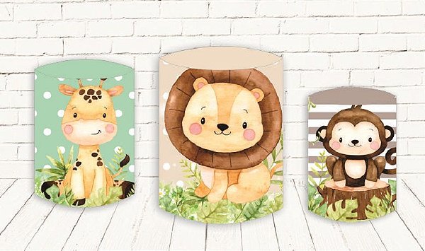 Trio De Capas P/ Cilindros Sublimado Safari Veste Fácil