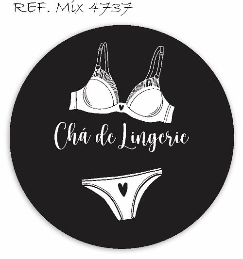 Painel Festa Redondo Sublimado Chá de Lingerie C/elástico