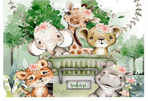 Fundo Fotográfico Cenário Safari