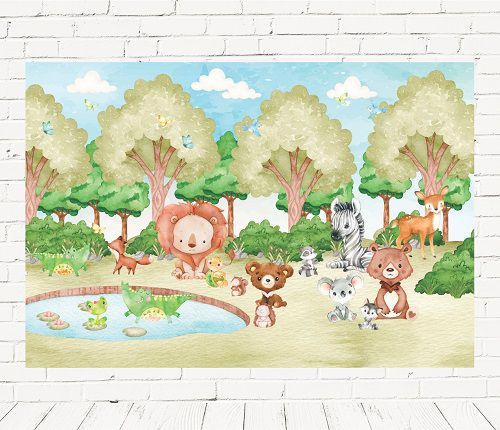 Fundo Fotográfico Cenário Safari