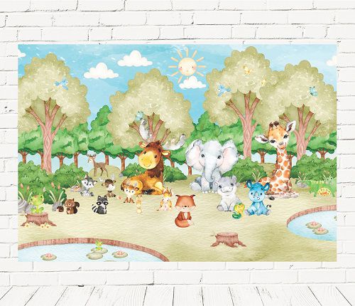 Fundo Fotográfico Cenário Safari