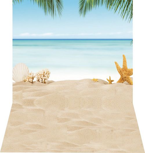 Fundo Fotográfico Vertical Em Tecido Cenário Verão