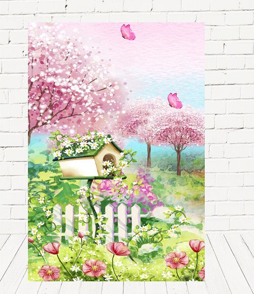 Painel Retangular Decorativo Para Festa Jardim