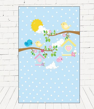 Painel Retangular Decorativo Para Festa Jardim