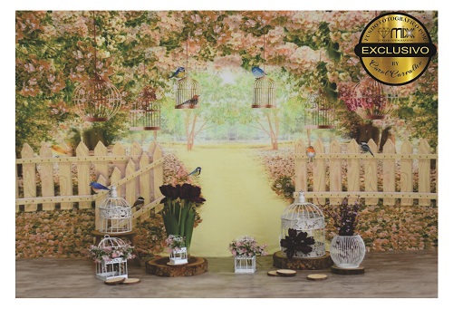 Fundo Fotográfico Cenário Jardim