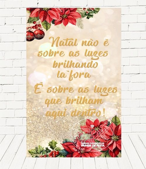 Painel Retangular Decorativo Para Festa Natal