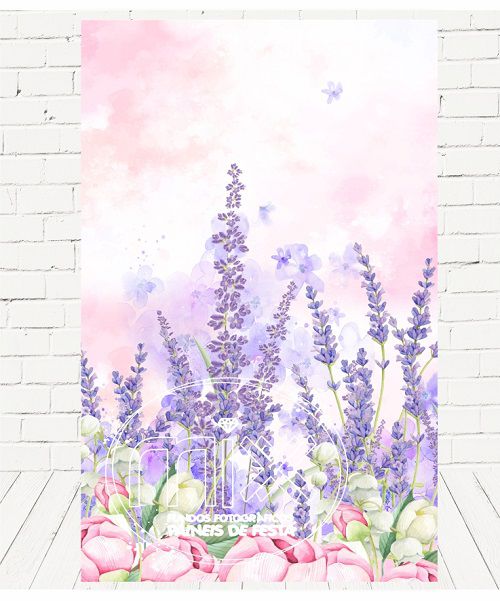 Painel Retangular Decorativo Para Festa Floral