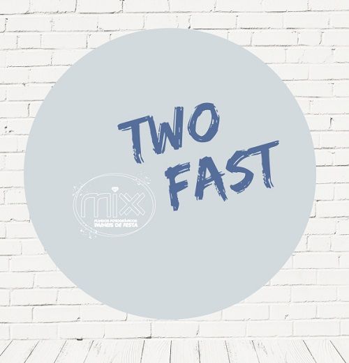 Painel Festa Redondo Sublimado Two Fast C/elástico