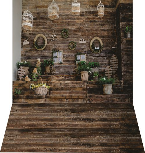 Fundo Fotográfico Vertical Cenário Páscoa